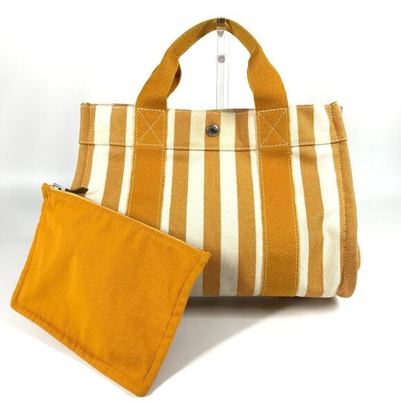 Hermes Handbags - Hermes Cannes PM Canvas Yellow